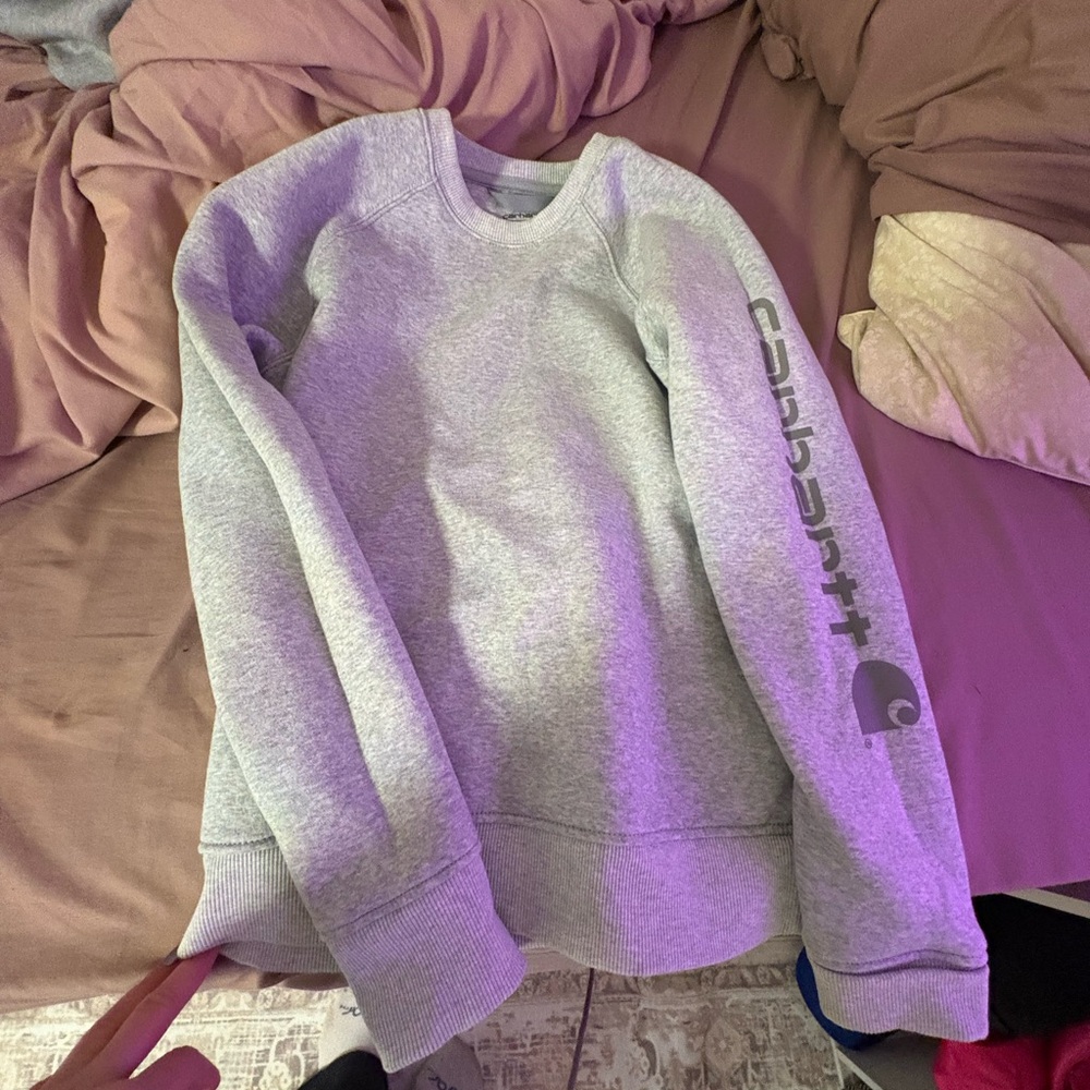 Carhartt Light Gray Crewneck Sweater